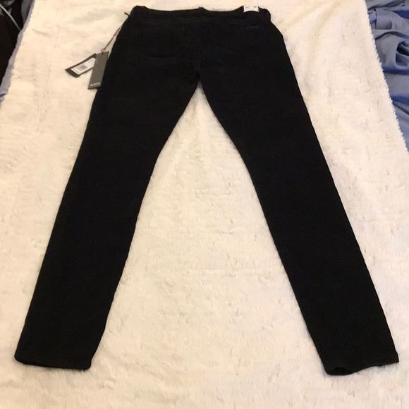 Black corduroy Hudson midrise Nico skinny pants - Picture 5 of 10